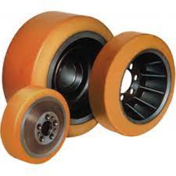 Đắp Bánh PU xe nâng điện, bọc bánh PU xe nâng tay