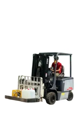 XE NÂNG ĐIỆN NGỒI LÁI TCM FB30-7 LẮP CÀNG KẸP PUSHPULL