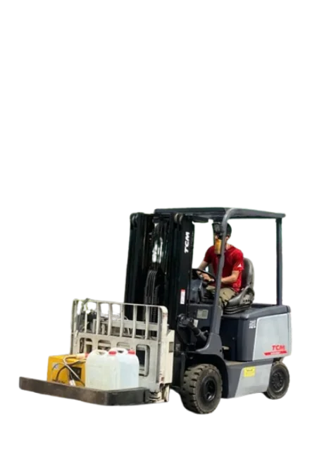 XE NÂNG ĐIỆN NGỒI LÁI TCM FB30-7 LẮP CÀNG KẸP PUSHPULL