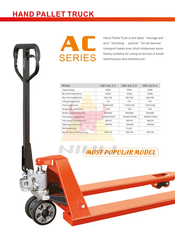 XE NÂNG TAY CƠ NIULI 2500KG